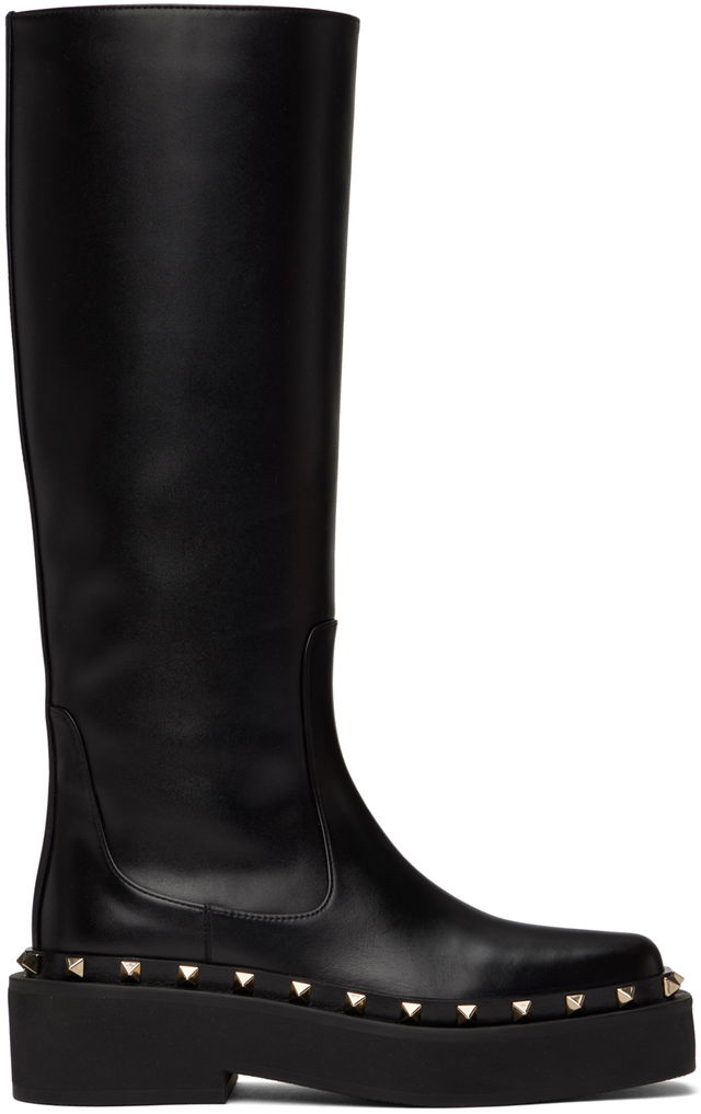 Valentino Garavani Rockstud M-Way Knee-High Boots