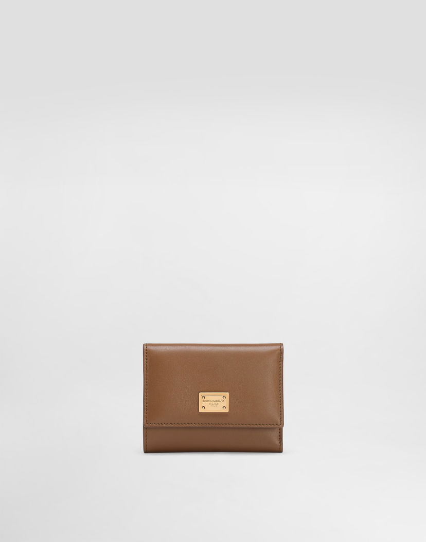 Портфейл Dolce & Gabbana Dolce & Gabbana Plongé Calfskin Small Wallet Кафяво | BI0770A9S258Z093