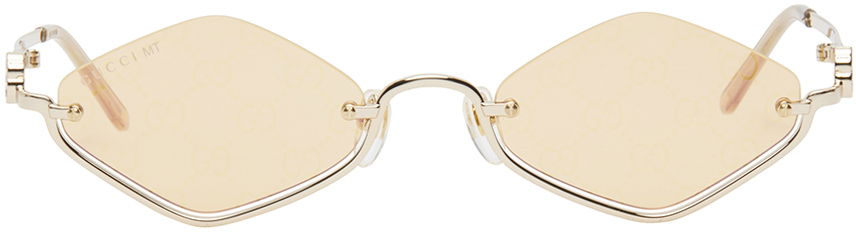 Слънчеви очила Gucci Gold Geometric Sunglasses Металик | GG1604S-004, 0