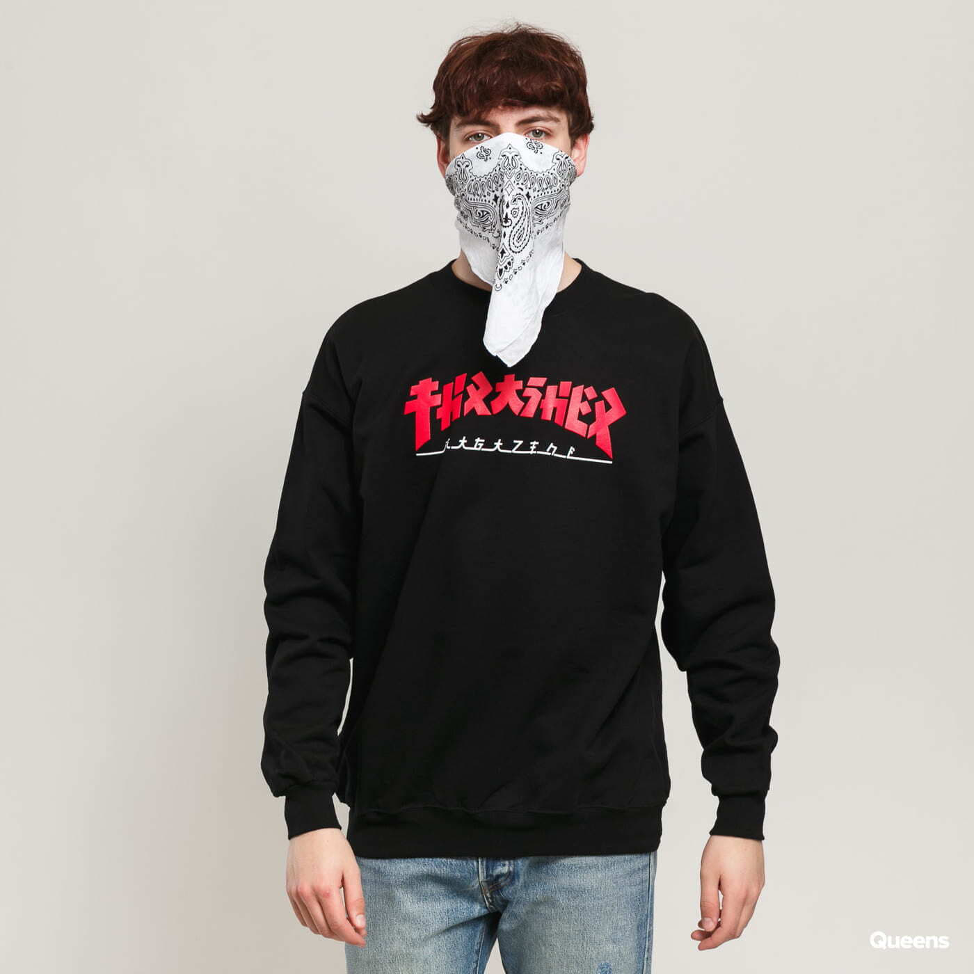 Суитчър Thrasher Thrasher Godzilla Crewneck Sweatshirt Черно | 058556, 0