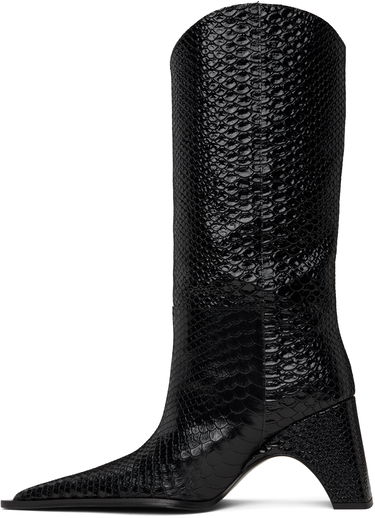 Облекло Coperni Coperni Python Embossed Bridge Cowboy Boots Черно | COPSH16F6047, 2
