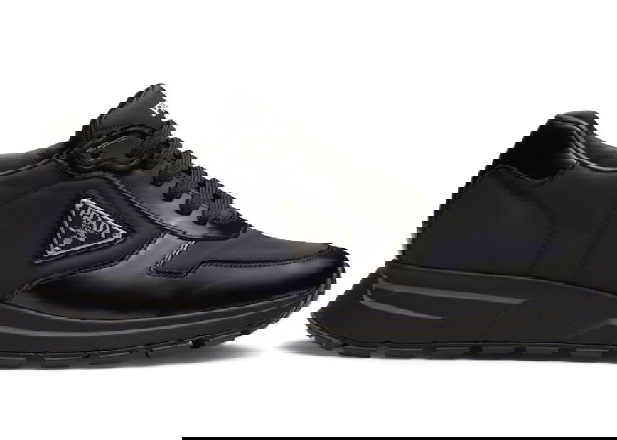 Кецове и обувки Prada Prax Re-Nylon Sneaker Black Blue Черно | 2EE369-3LF5-F0713-F-G000, 0