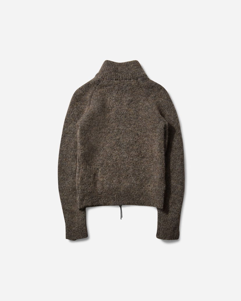Пуловер ROA Tasna Mohair Zip Up Sweater Кафяво | RBWW062YA23 BEG0025