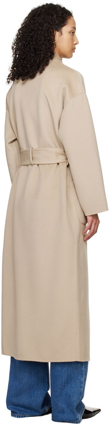 Тренчкот Anine Bing Long Wrap Beige Wool Coat Бежово | A-01-4016-280, 2