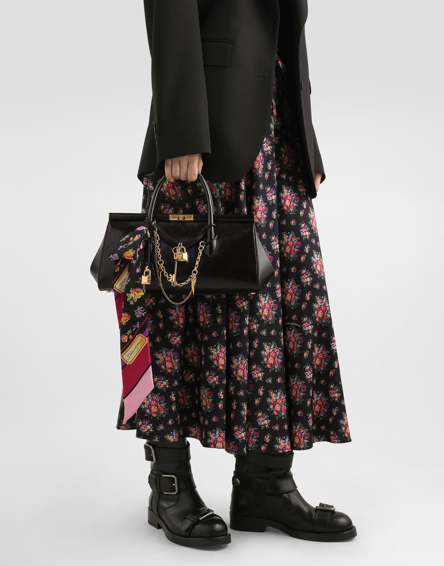 Дамска чанта Dolce & Gabbana Marlene Everyday Bag With Charms Черно | BB7735A00708I984, 1