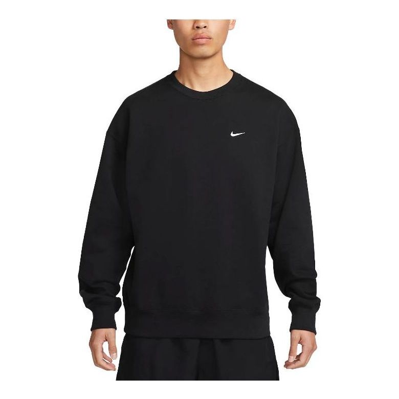 Пуловер Nike Solo Swoosh Crewneck Sweatshirt Черно | DX0812-010