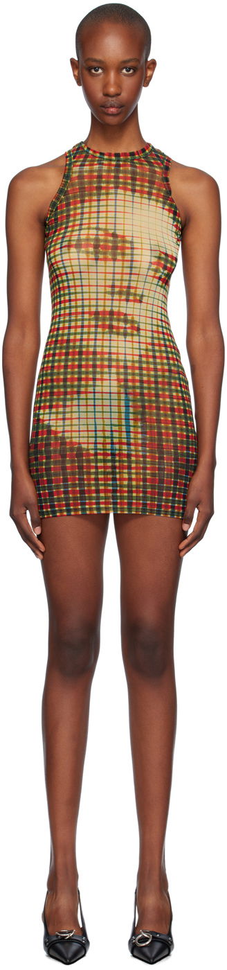 Pокля Jean Paul Gaultier Jean Paul Gaultier Tartan Face Print Mini Dress Многоцветен | 24/31-F-RO273-T563-95105030, 0