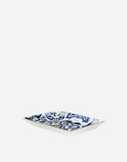 Dolce & Gabbana Porcelain Trinket Dish with Baroque Scroll Pattern