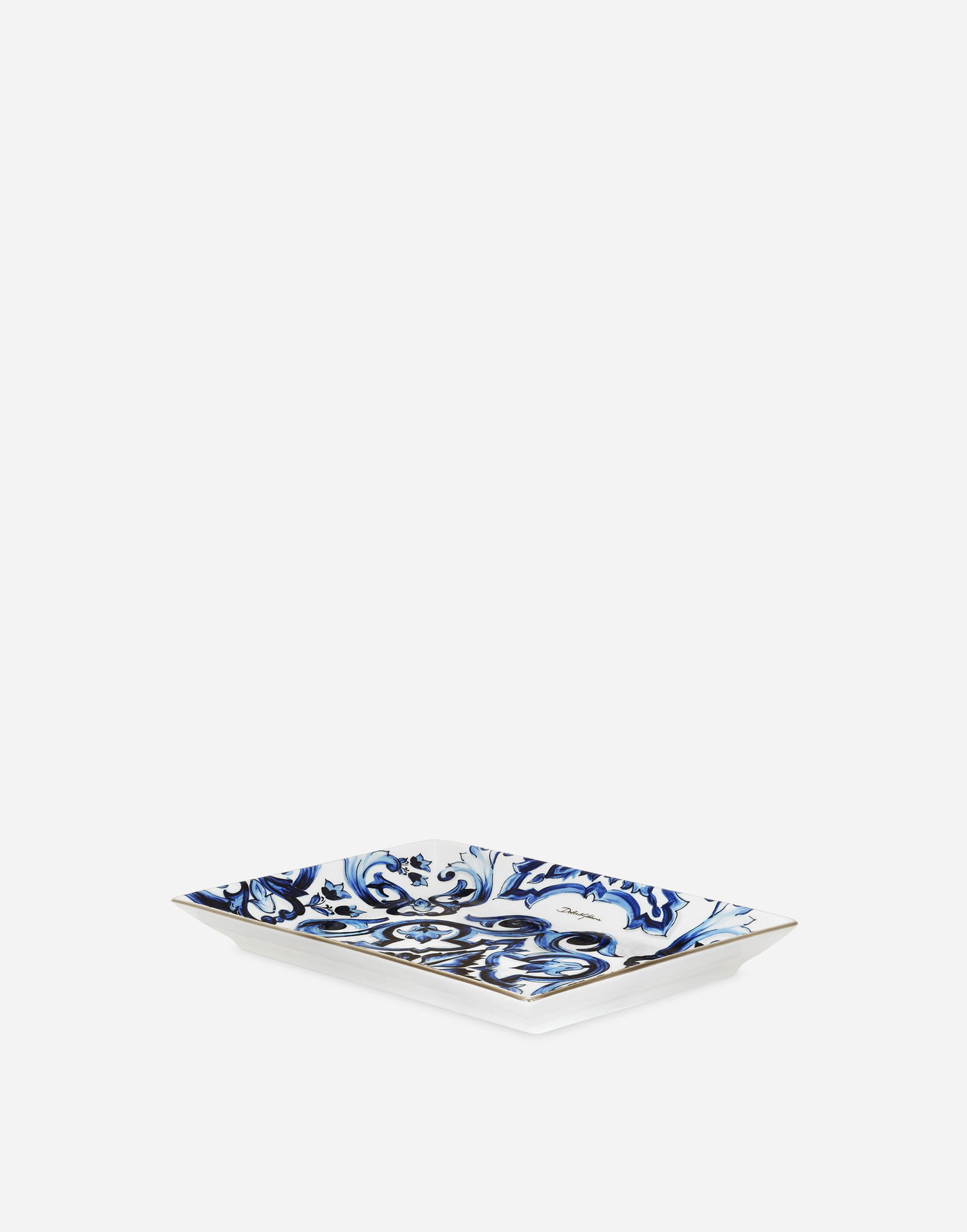 Домашен декор Dolce & Gabbana Dolce & Gabbana Porcelain Trinket Dish with Baroque Scroll Pattern Многоцветен | TCC199TCAMTUB004, 0