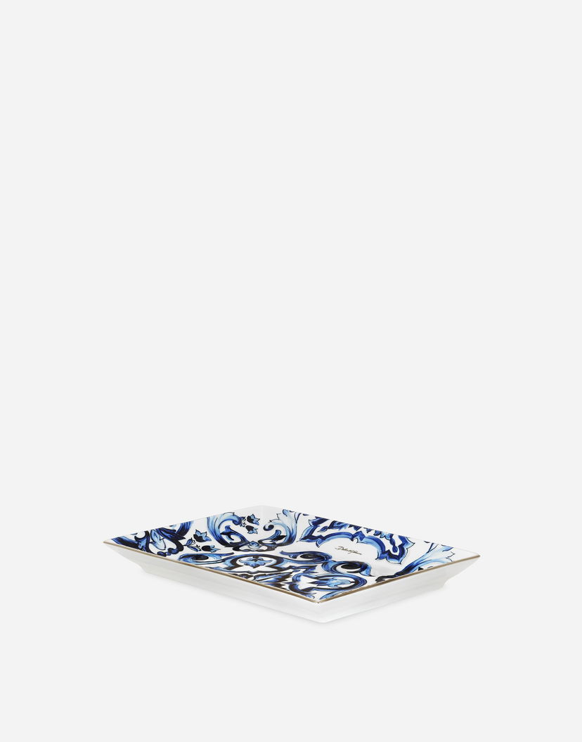 Домашен декор Dolce & Gabbana Dolce & Gabbana Porcelain Trinket Dish with Baroque Scroll Pattern Многоцветен | TCC199TCAMTUB004