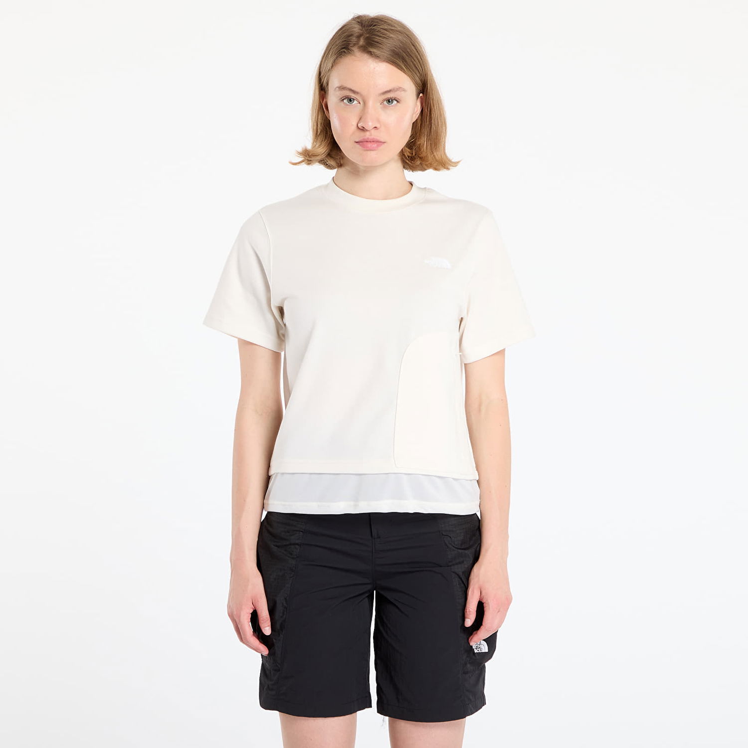Тениска The North Face Women's Fabric Mix Short Sleeve T-Shirt Бяло | NF0A8CMAQLI1, 0