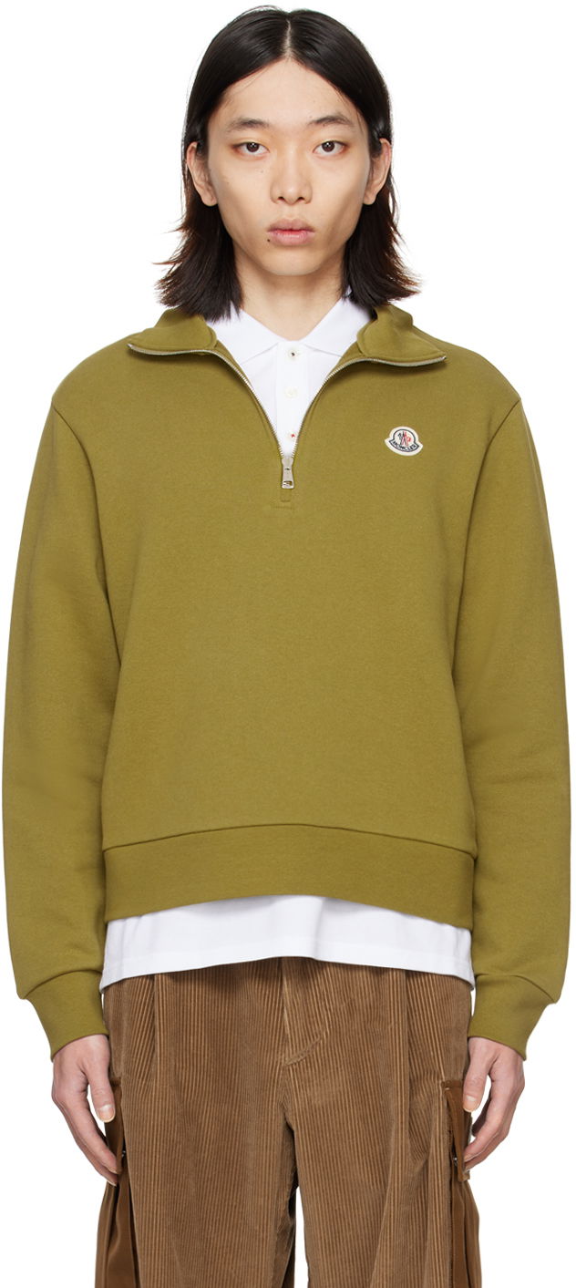 Пуловер Moncler Patch Sweater Зелено | J10918G00022899V4, 0