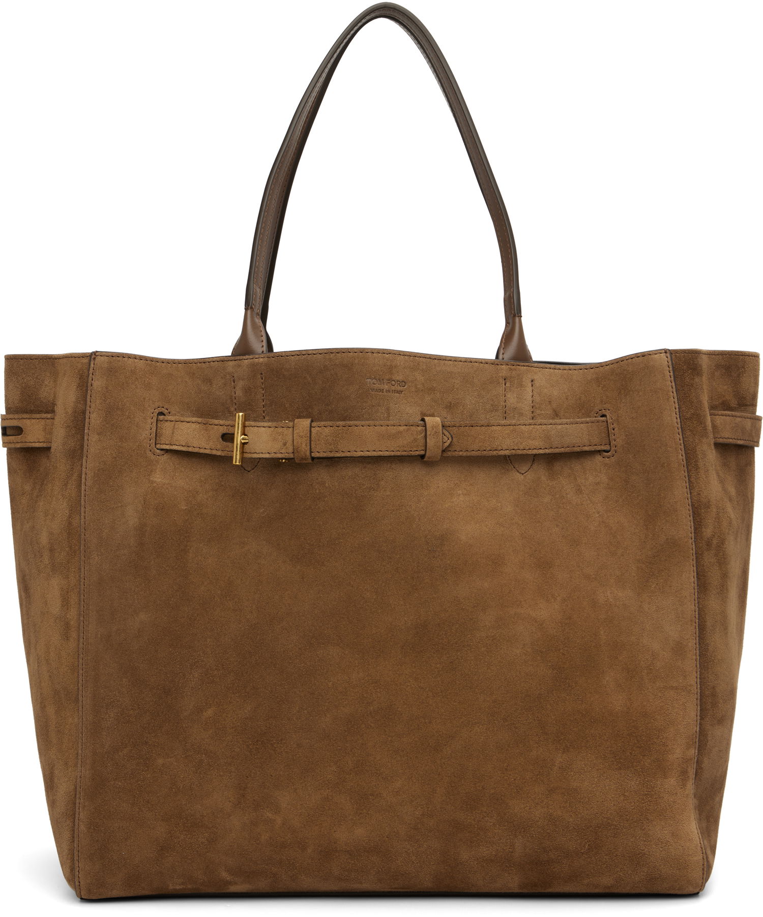 Голяма пазарска чанта Tom Ford Tom Ford Audrey Large Suede Tote Кафяво | L1823-LCL068X, 0