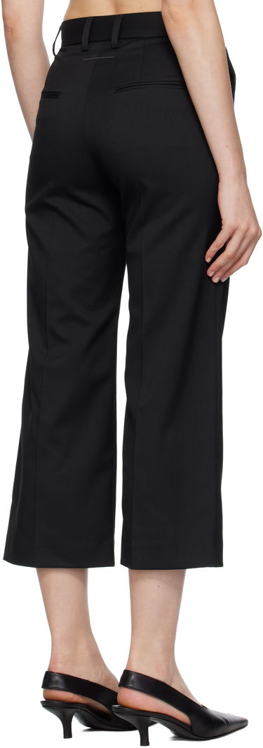 Панталони Maison Margiela MM6 Maison Margiela Tailoring Blend Cropped Trousers Черно | S52KA0535 M35227, 2