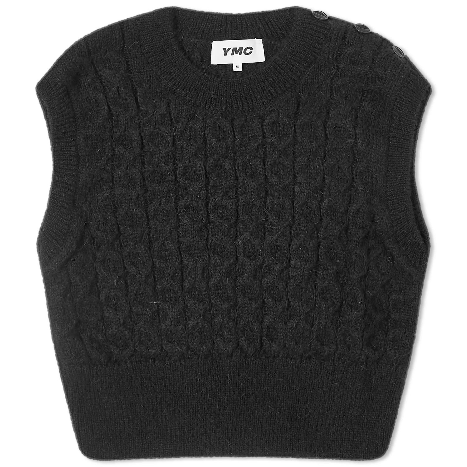 Пуловер YMC YMC Farrow Knitted Vest Черно | Q8WAI-01, 1
