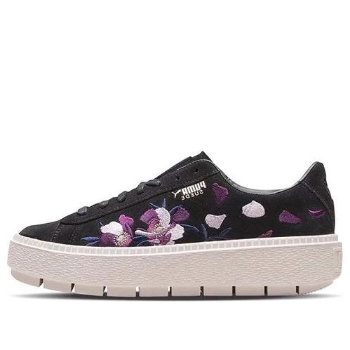 Кецове и обувки Puma Suede Platform Trace Flowery Черно | 367810-02, 0