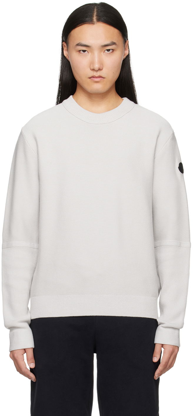 Пуловер Moncler Patch Sweater Сиво | J10919C00001M1509, 0
