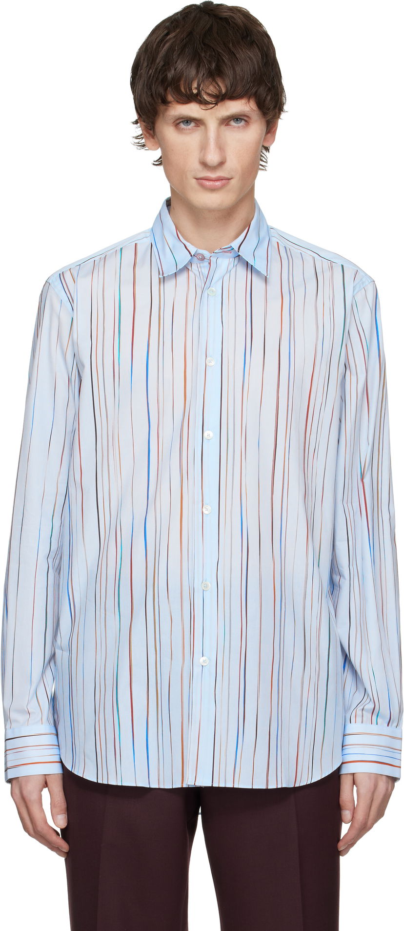 Риза Paul Smith Signature Pinstripe Cotton Shirt Многоцветен | M1R-901U-T02733-40