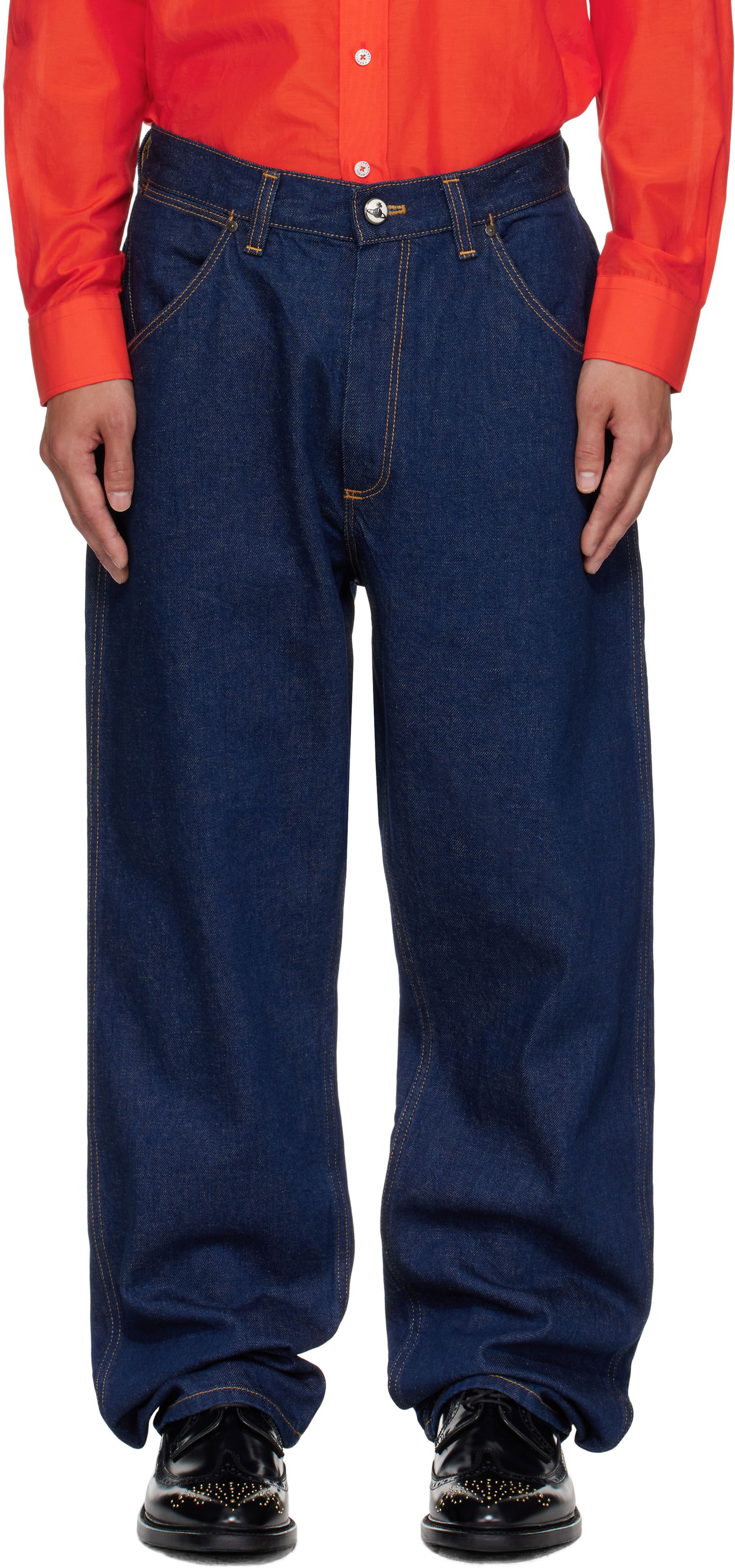 Дънки Vivienne Westwood Vivienne Westwood Baggy Jeans Синьо | 3902000P-W0162-, 0
