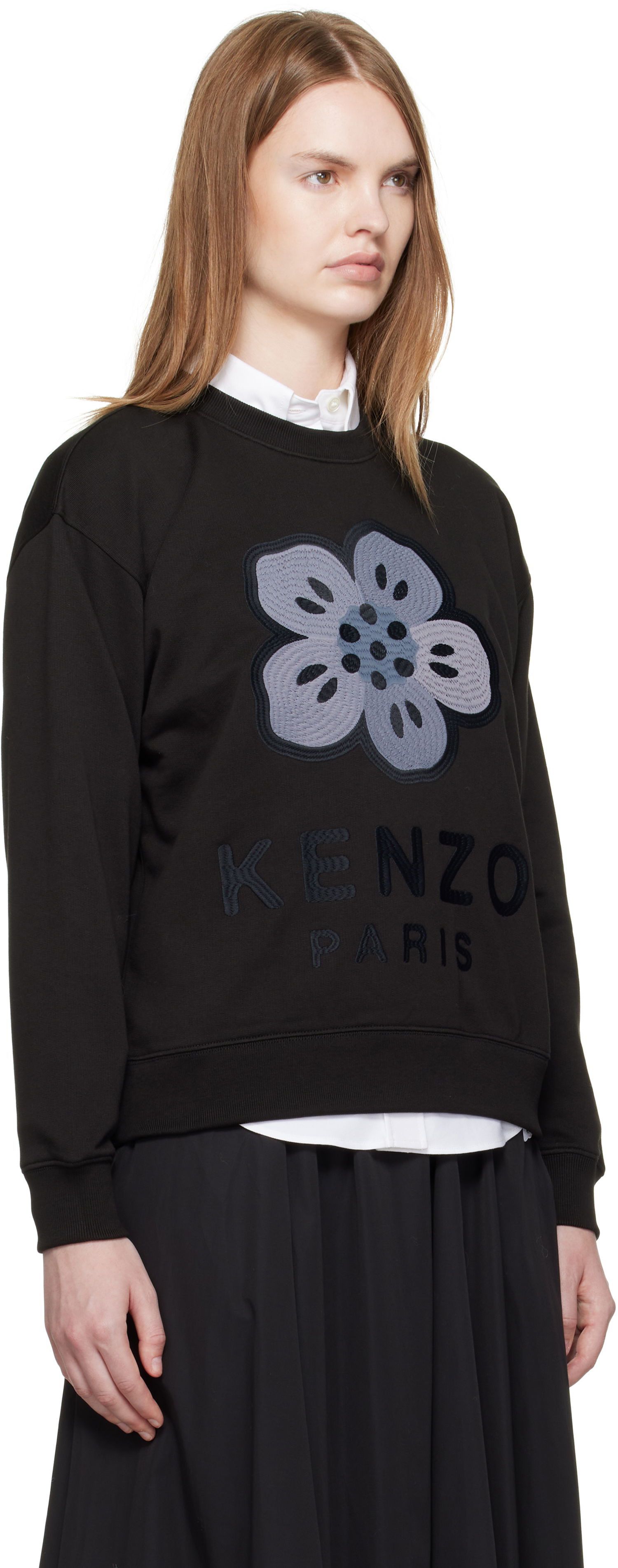 Суитчър KENZO Kenzo Paris 'Boke Flower' Embroidered Sweatshirt Черно | FF62SW2554MF, 1