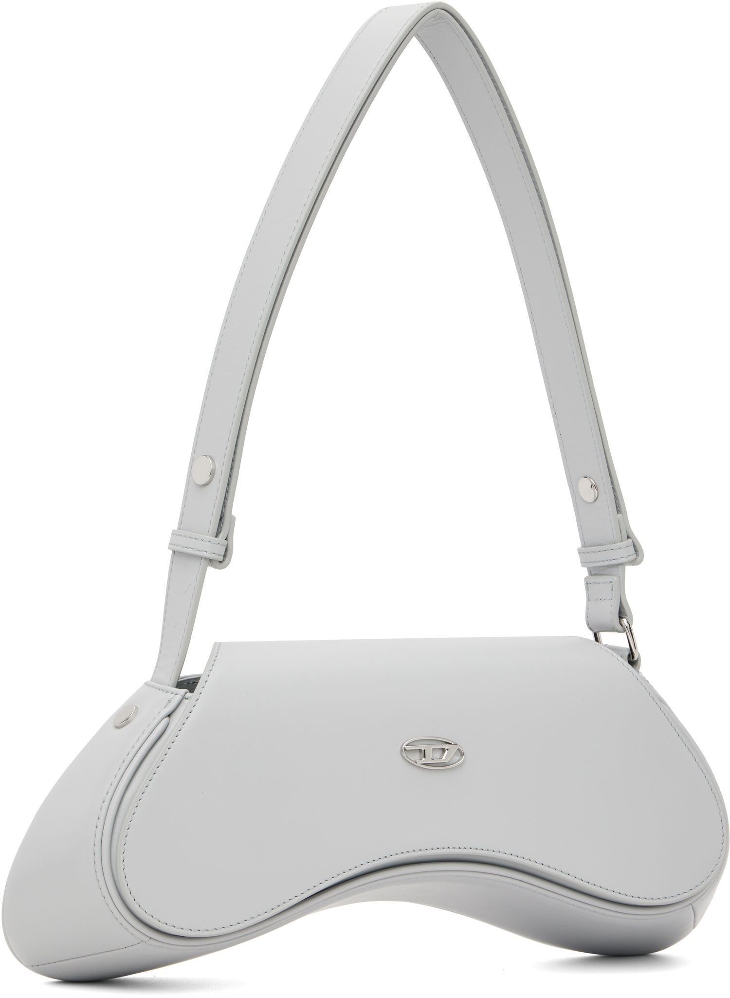 Чанта през рамо Diesel Play Curved Crossbody Bag Сиво | X10221 PR227, 1