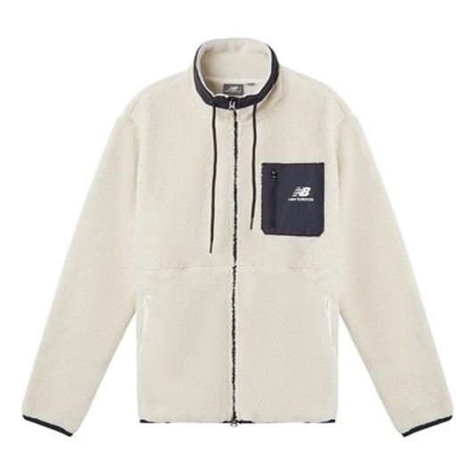 Пуловер New Balance Men's Stand Collar Splicing Jacket Бяло | MDA3N511-CRE, 0