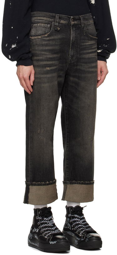 Дънки R13 R13 Cuffed X-Boyfriend Jeans Черно | R13MD111-D152C, 1