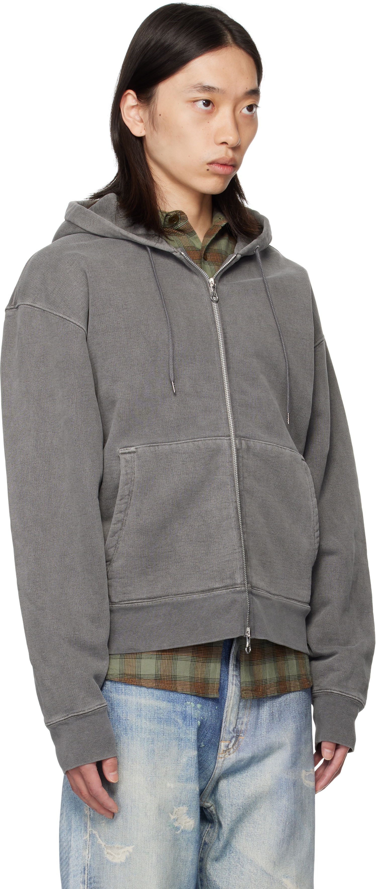 Суитчър OUR LEGACY Our Legacy Rascal Zip-Up Hoodie Сиво | M4256RW, 1