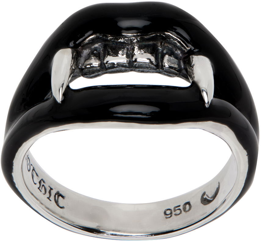 Пръстен Yohji Yamamoto Yohji Yamamoto Vampire Fang Ring Черно | HA-A04-920, 0