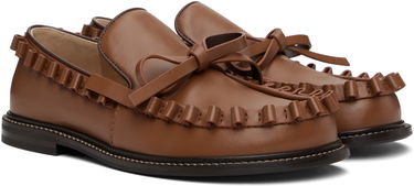 Кецове и обувки JW Anderson JW Anderson Ruffle Loafers Кафяво | FW0166-LA0323, 3
