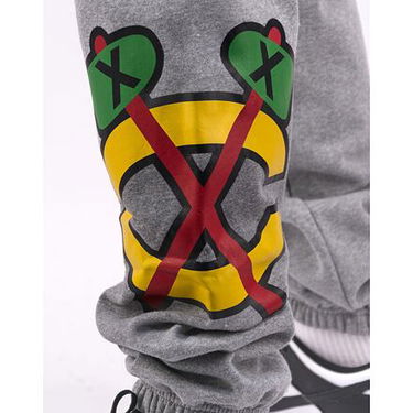Спортни панталони Mitchell & Ness NHL M&N CITY COLLECTION FLEECE PANT BLACKHAWKS Сиво | PSWP4988-CBHYYPPPGYHT, 3