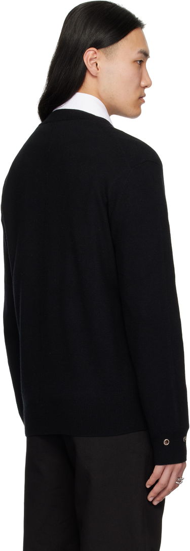 Пуловер We11done We11done Eyelet Detail Cardigan Черно | WD-KC0-25-617-U-BK, 2