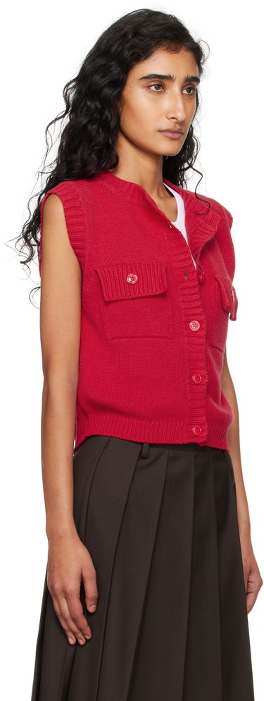 Жилетка Max Mara Max Mara Caprara Knit Vest Червено | 2525356031600, 1