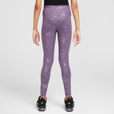 Клинове Nike One Dri-FIT High-Waisted Printed Leggings Лилаво | HF4410-573, 3