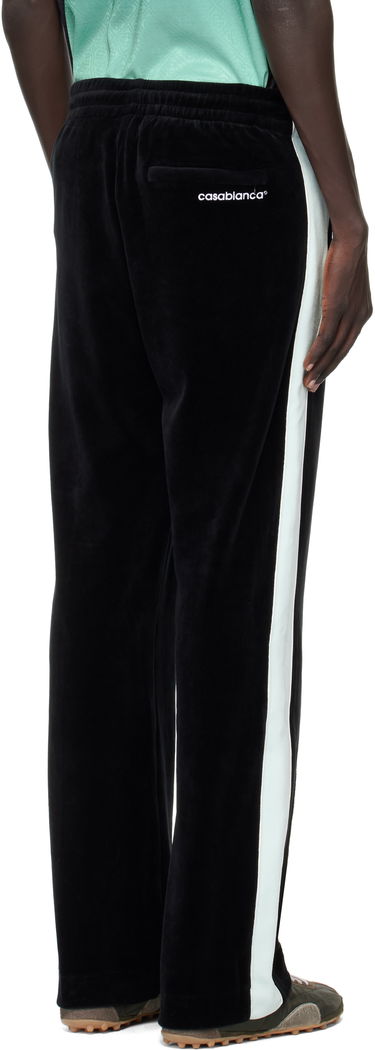Спортни панталони Casablanca Casablanca Velour Track Pants Черно | MPF25-JTR-281-01, 2