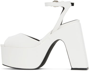 Кецове и обувки Coperni Bridge Platform Sandals Бяло | COPSH14463, 2