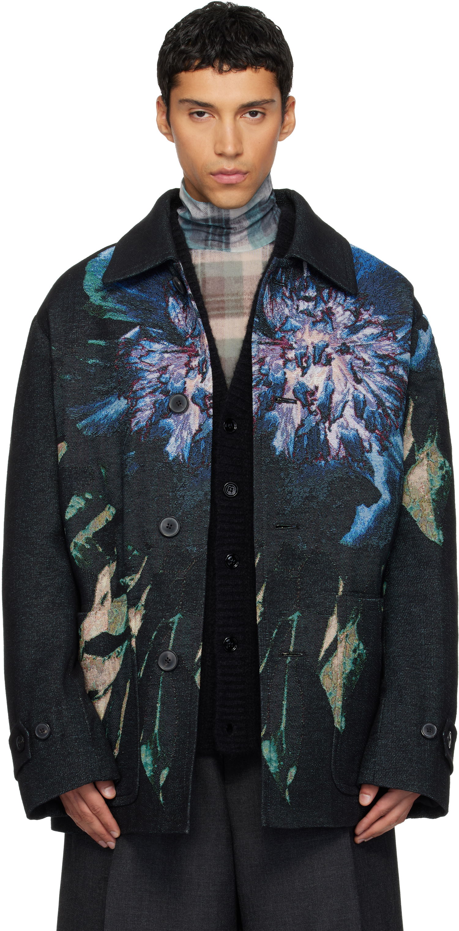 Палта Dries Van Noten Dries Van Noten Floral Jacquard Coat Многоцветен | 252-020238-2137, 0