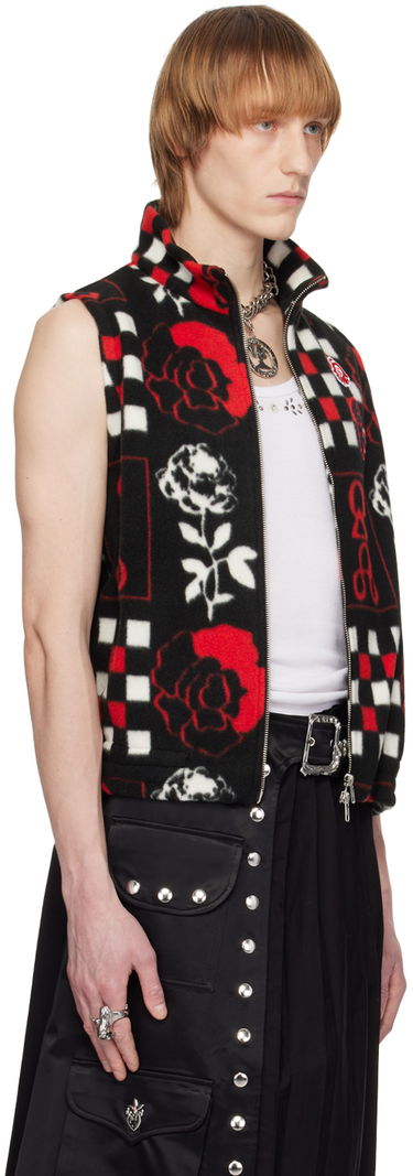 Жилетка Chopova Lowena Print Fleece Vest Черно | 4042M, 1