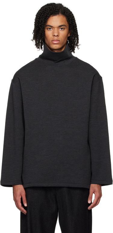 Пуловер LEMAIRE Lemaire Mock Neck Sweatshirt Черно | TO1287 LJ1020, 0