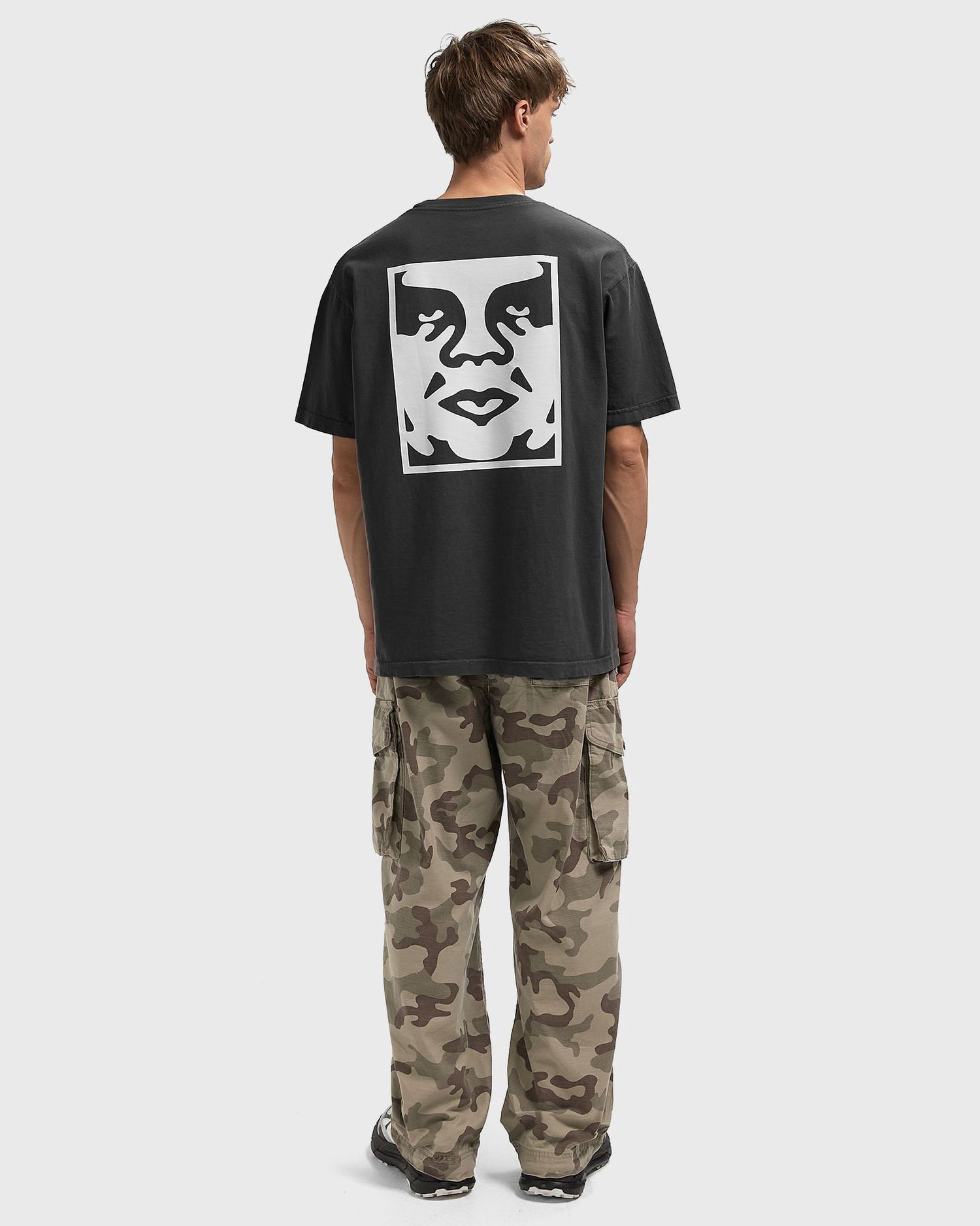 Тениска OBEY Obey Icon Face T-Shirt Черно | 167924099-DBA, 1