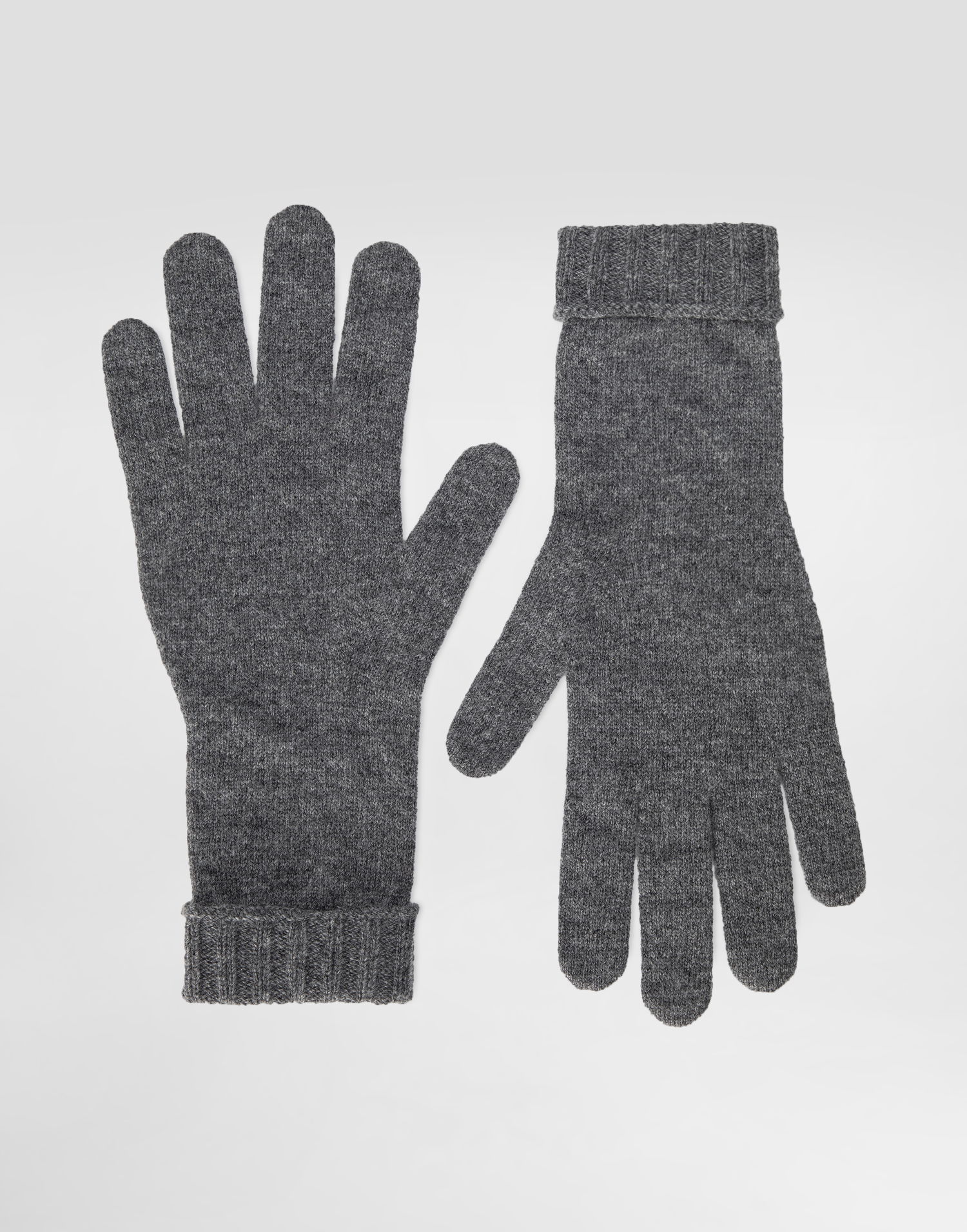 Ръкавици Dolce & Gabbana Dolce & Gabbana Cashmere Knit Gloves Сиво | FX05KZJDVC2N5822, 1