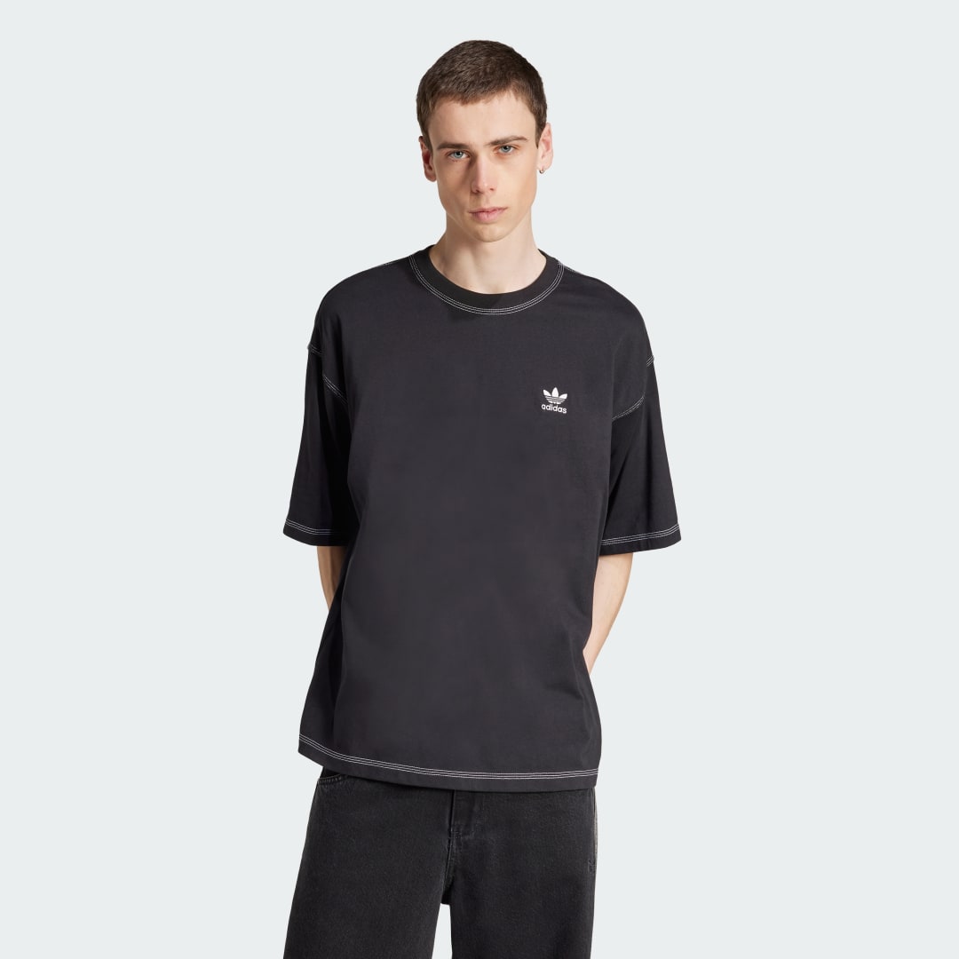 Тениска adidas Performance Trefoil Essentials T-Shirt Черно | JW0971, 0