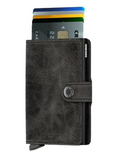 Портфейл Secrid Miniwallet Vintage Черно | MV-BLACK