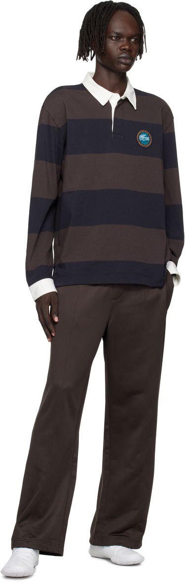 Поло тениска Lacoste Lacoste Relaxed Fit Striped Rugby Polo Кафяво | KH5916_6IY, 3