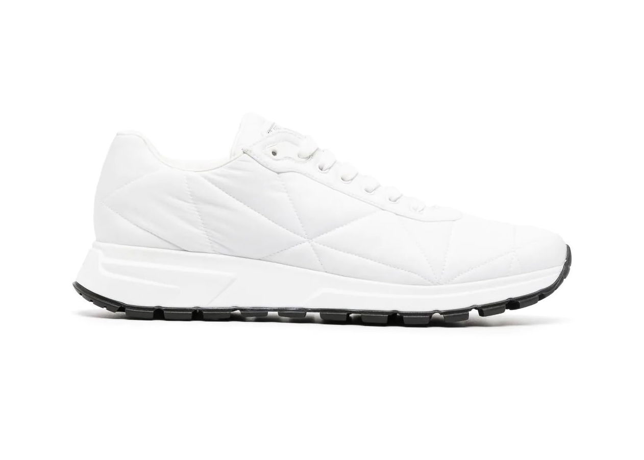 Кецове и обувки Prada Quilted Nylon Sneakers White Бяло | 2EE367_3LGO_F0964, 0