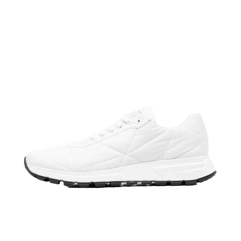 Кецове и обувки Prada Quilted Nylon Sneakers White Бяло | 2EE367_3LGO_F0964