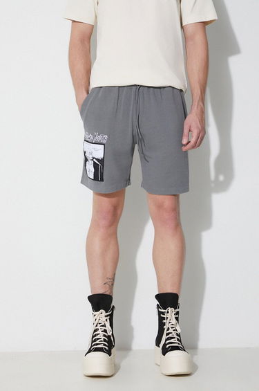 Къси панталони Pleasures Singer Graphic Print Shorts Сиво | P23SY011, 0