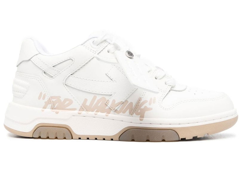 Кецове и обувки Off-White Out Of Office Low "For Walking" White Sand W Бяло | OWIA259S23LEA0030117, 0