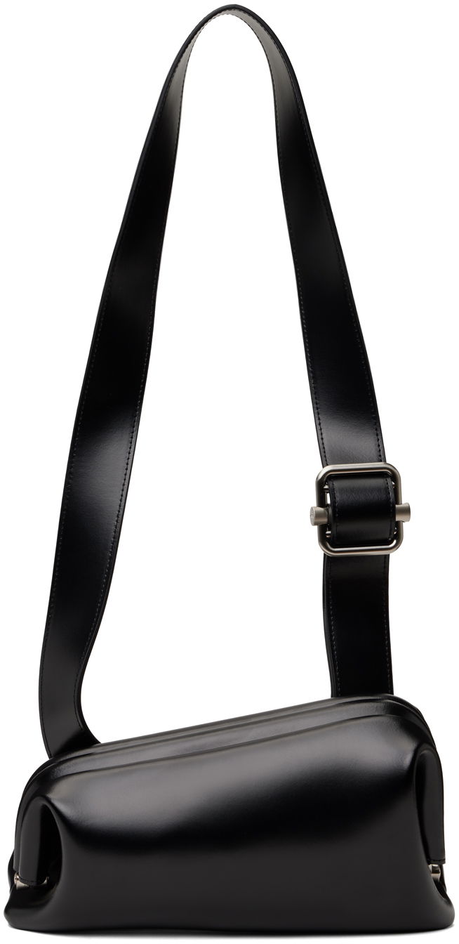 Чанта през рамо OSOI Slide Black Leather Shoulder Bag Черно | 24FWB010167001, 0