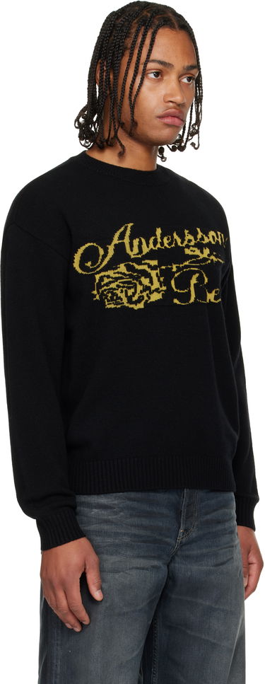 Пуловер Andersson Bell Cashmere Rose Crew-Neck Sweater Черно | atb1372u, 1
